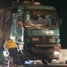 Gekantelde vrachtwagen A1 Klarenbeek|Foto John Stevens/Brandweer-Online.nl