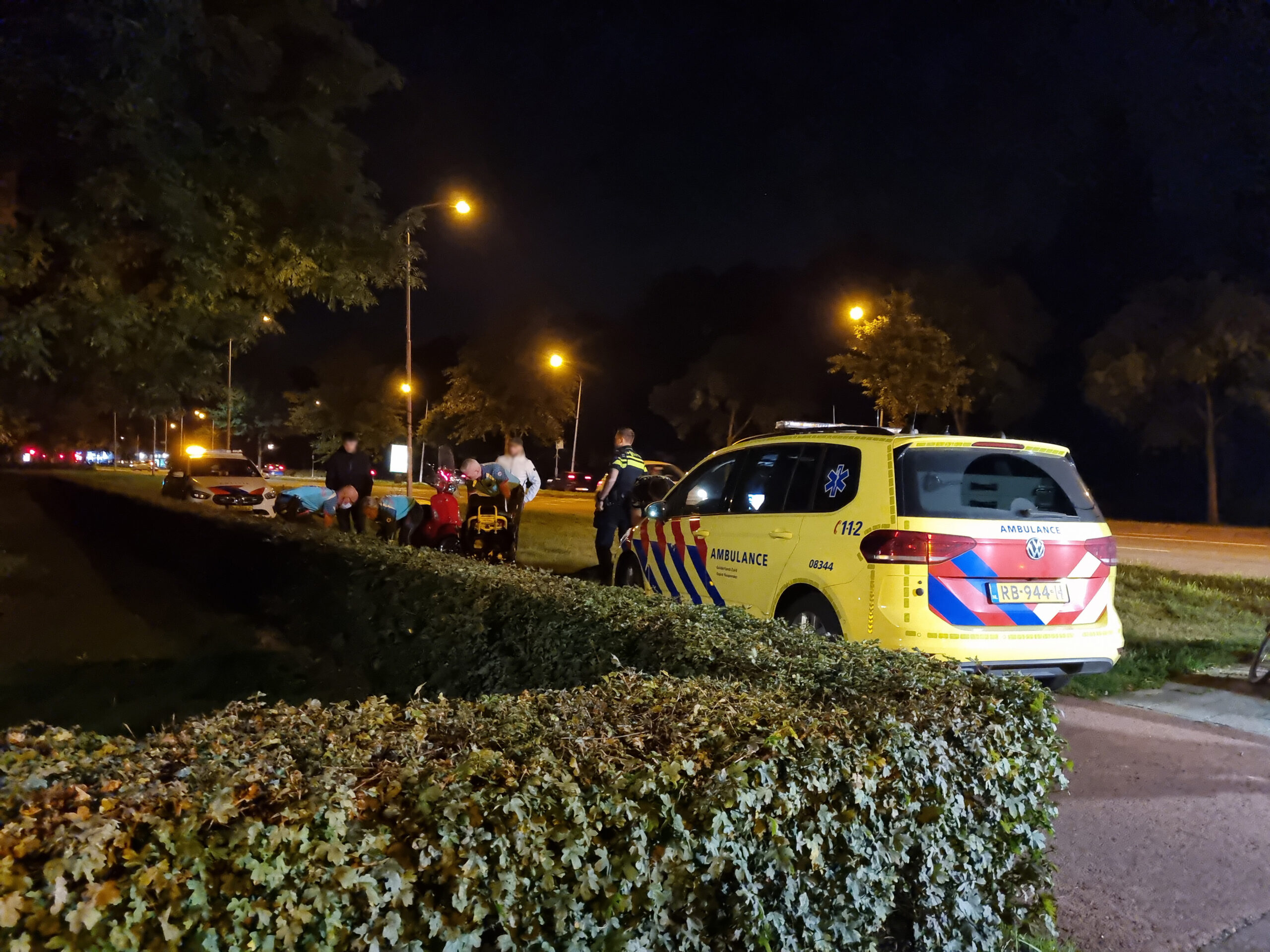Twee gewonden bij ongeval tussen persoon en scooterrijder in Nijmegen
