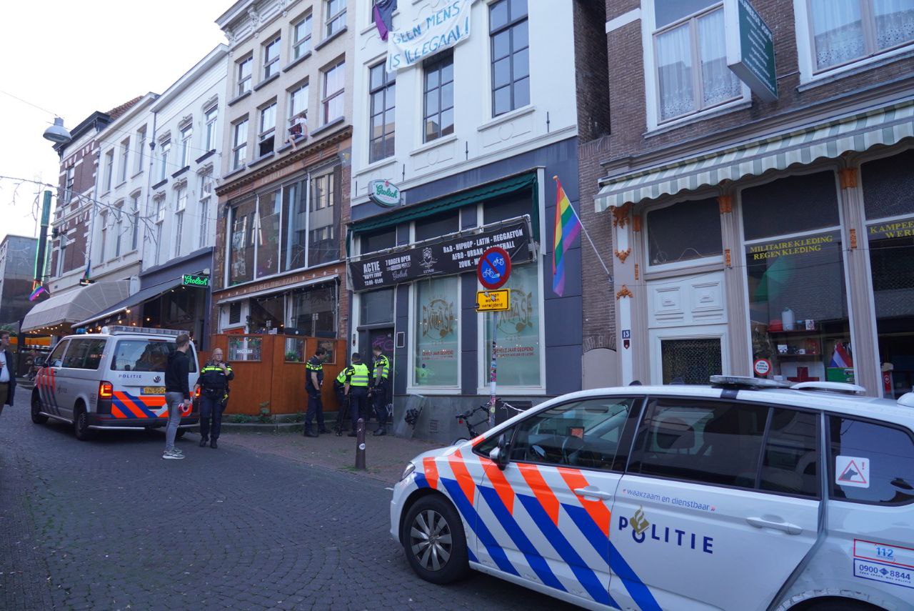 Voormalig café Extase in Nijmegen gekraakt: politie ontruimt pand