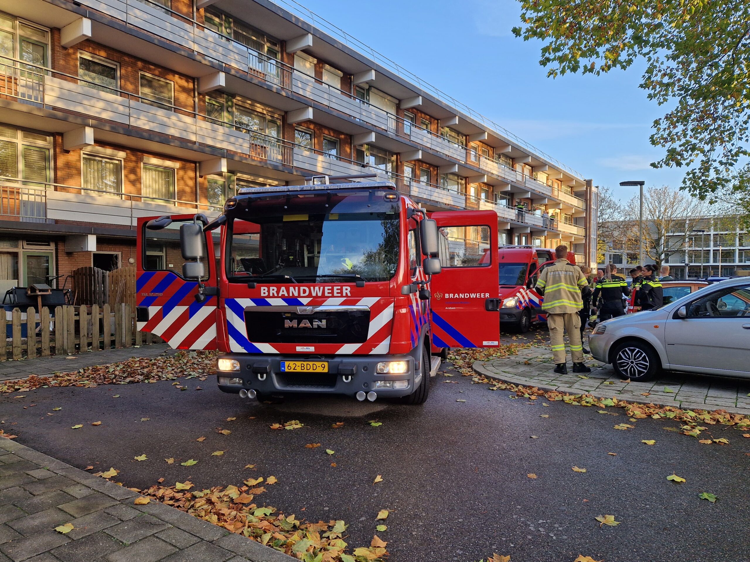 Persoon aangehouden bij woningbrand in Arnhem