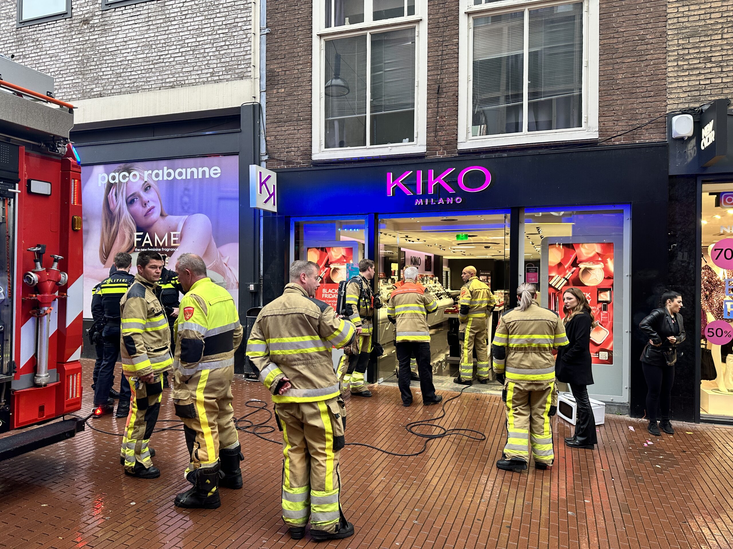 ‘Brand’ in make-up winkel in binnenstad van Nijmegen
