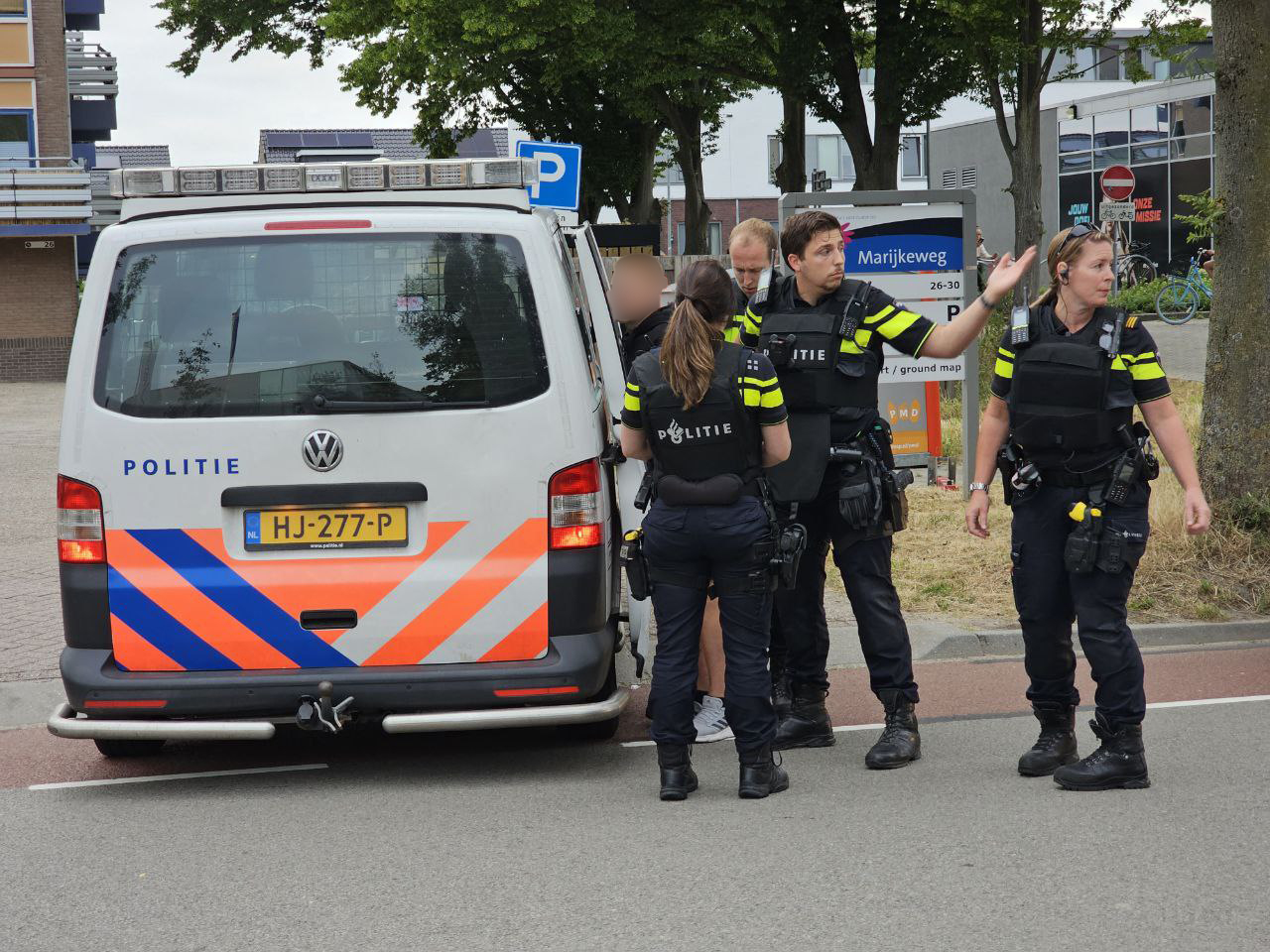 Twee groepen jongeren met elkaar op de vuist in Wageningen