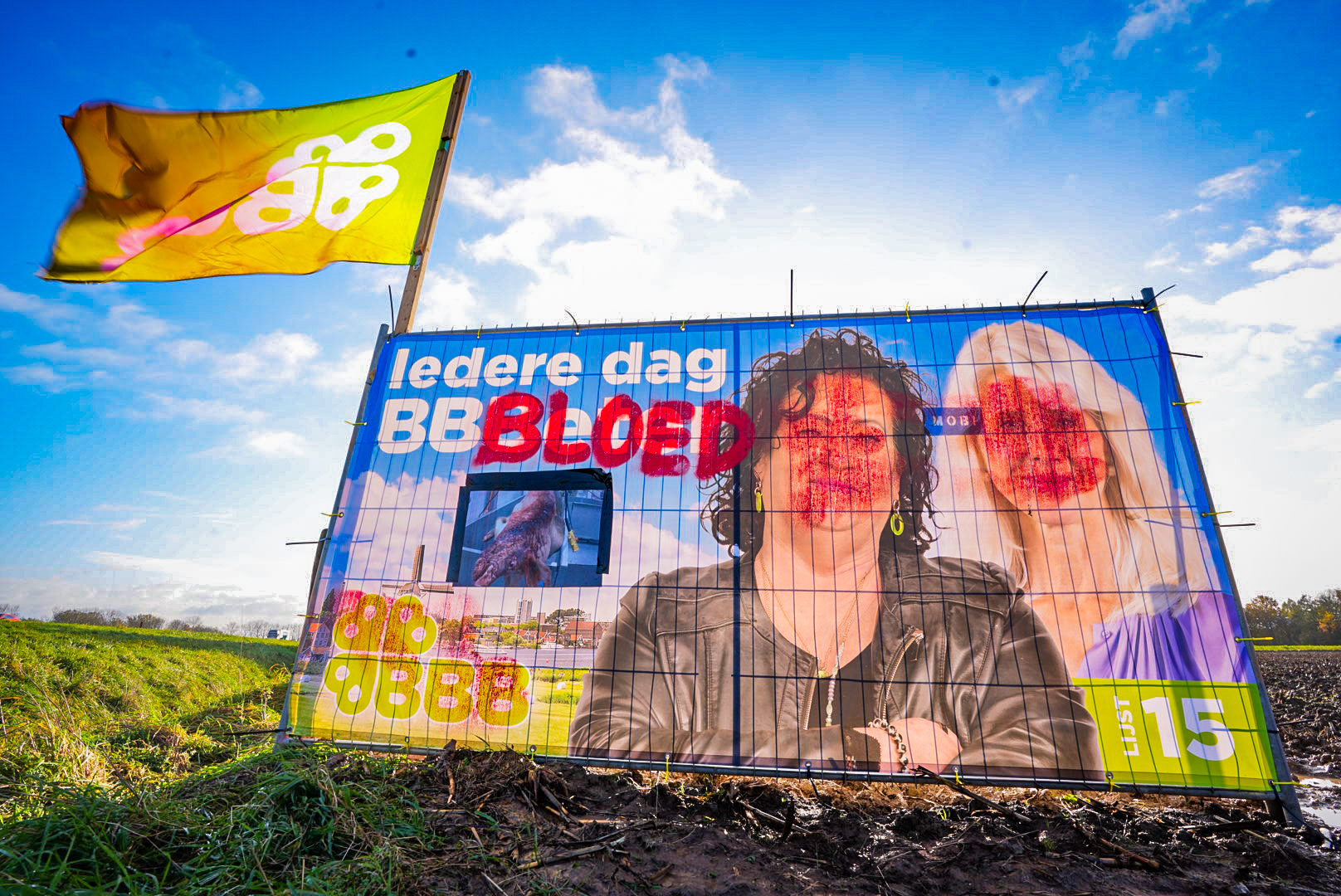 Campagneposters BBB beklad in de Liemers, partij doet aangifte