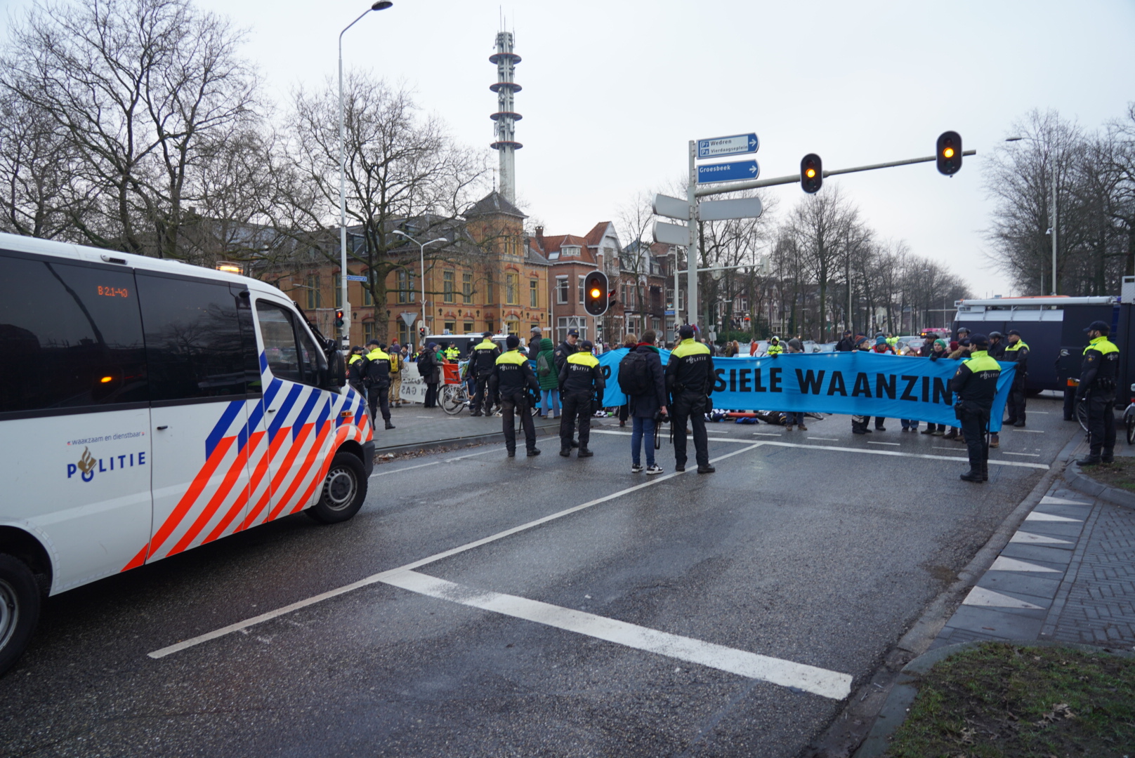 92 klimaatactivisten Extinction Rebellion opgepakt in Nijmegen