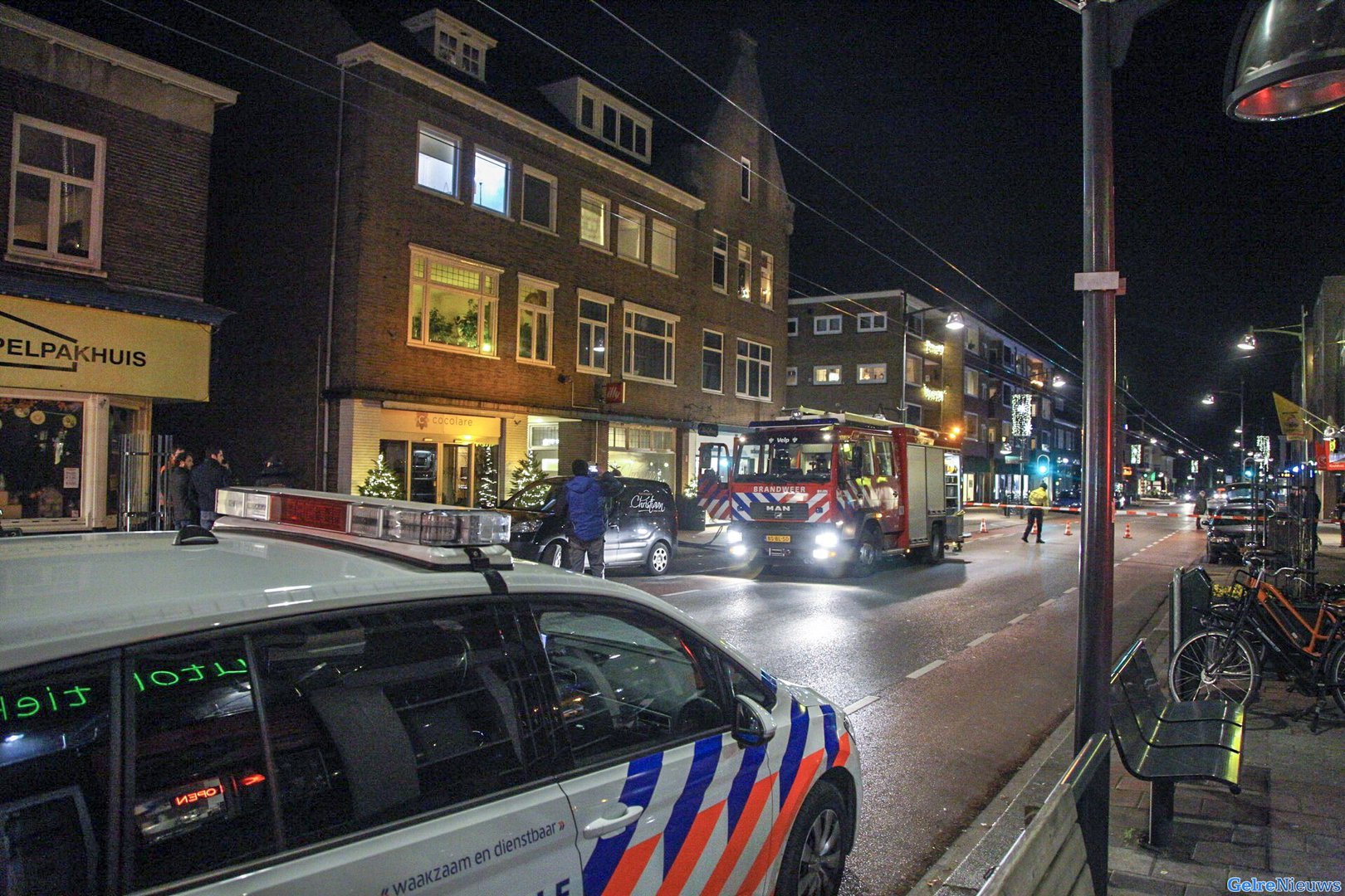 Kleine winkelbrand in Velp, oorzaak onbekend