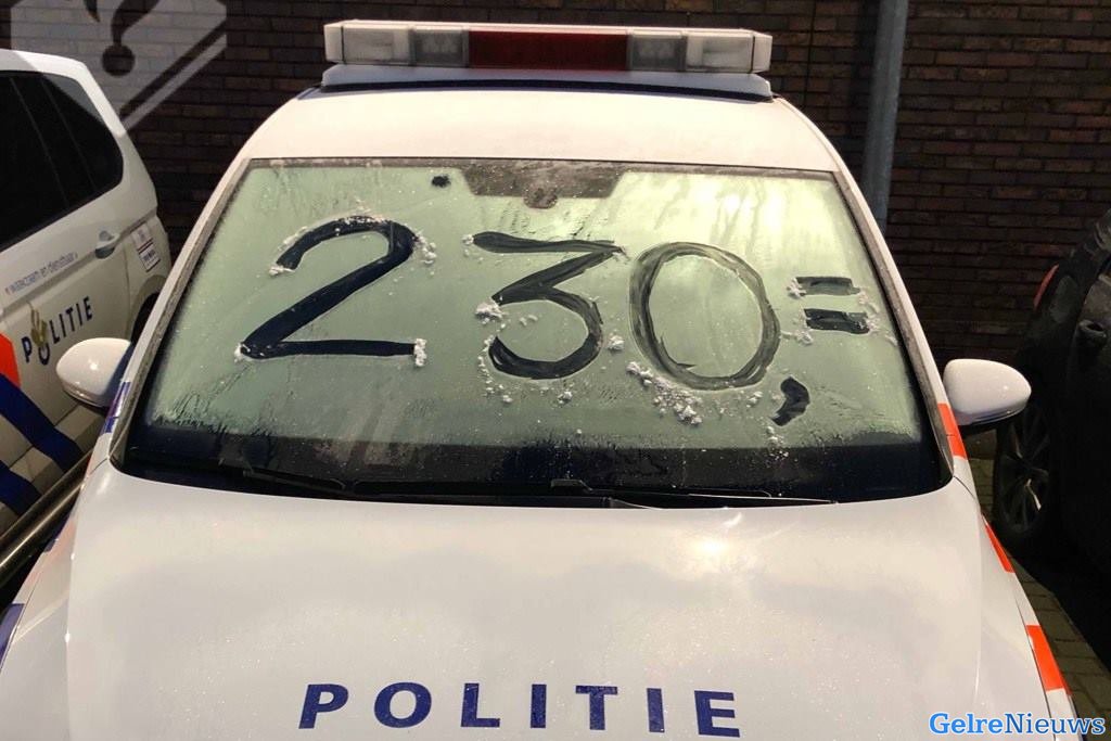 Ga niet rijden zonder voldoende zicht! Het kost je €230,-