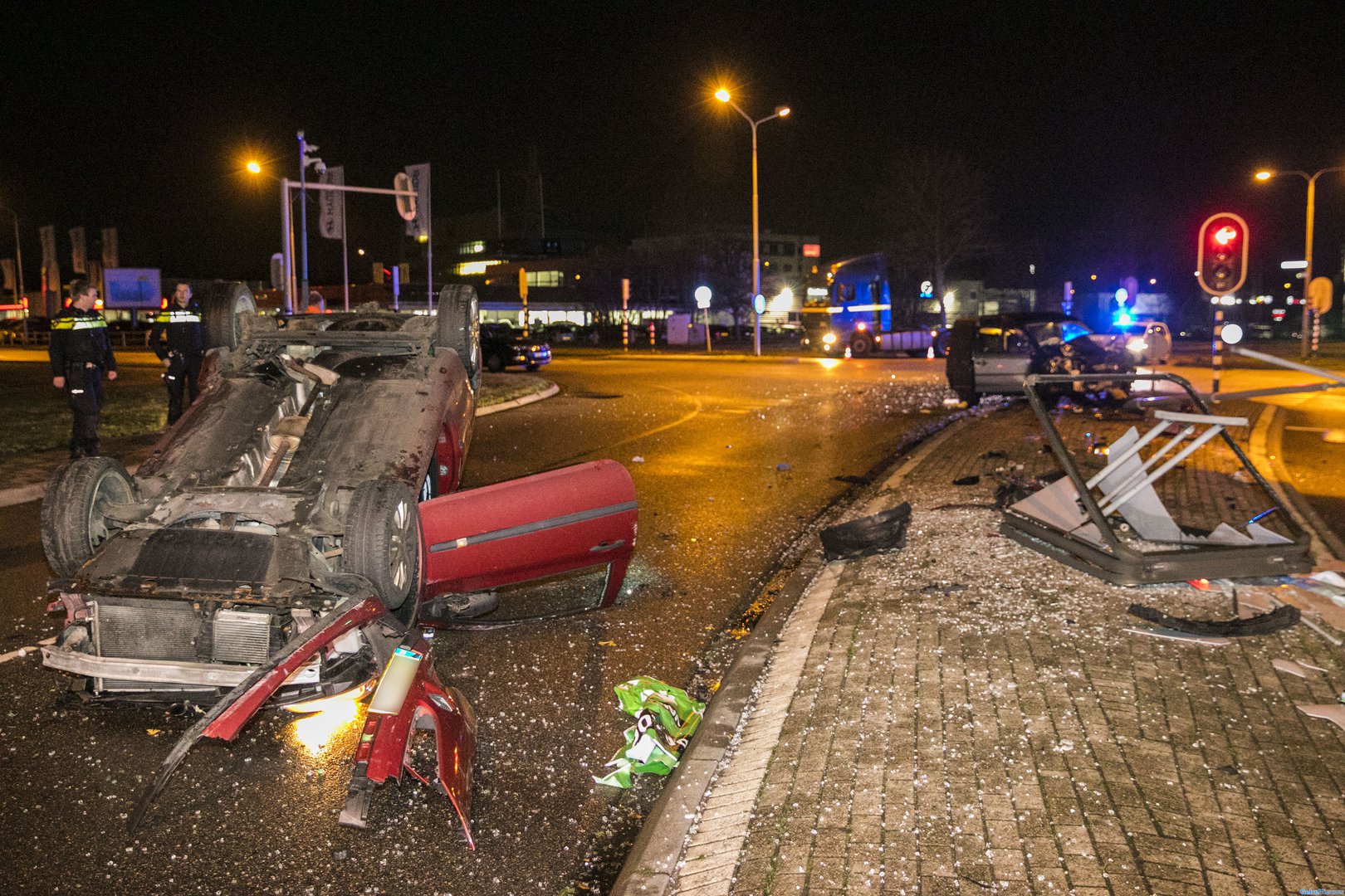 Twee gewonden bij flink ongeval in Nijmegen