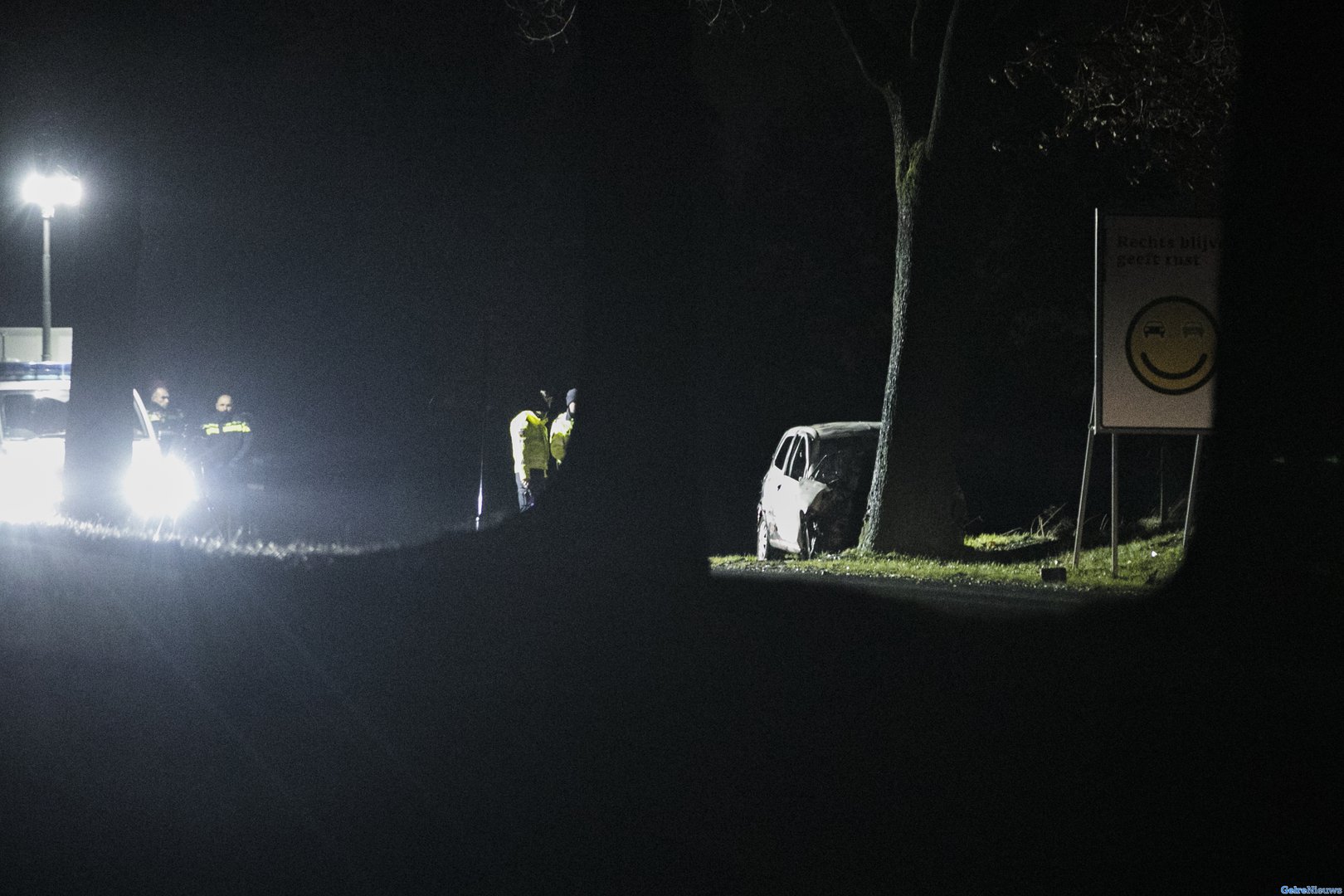 Dode aangetroffen in uitgebrande auto bij Groesbeek