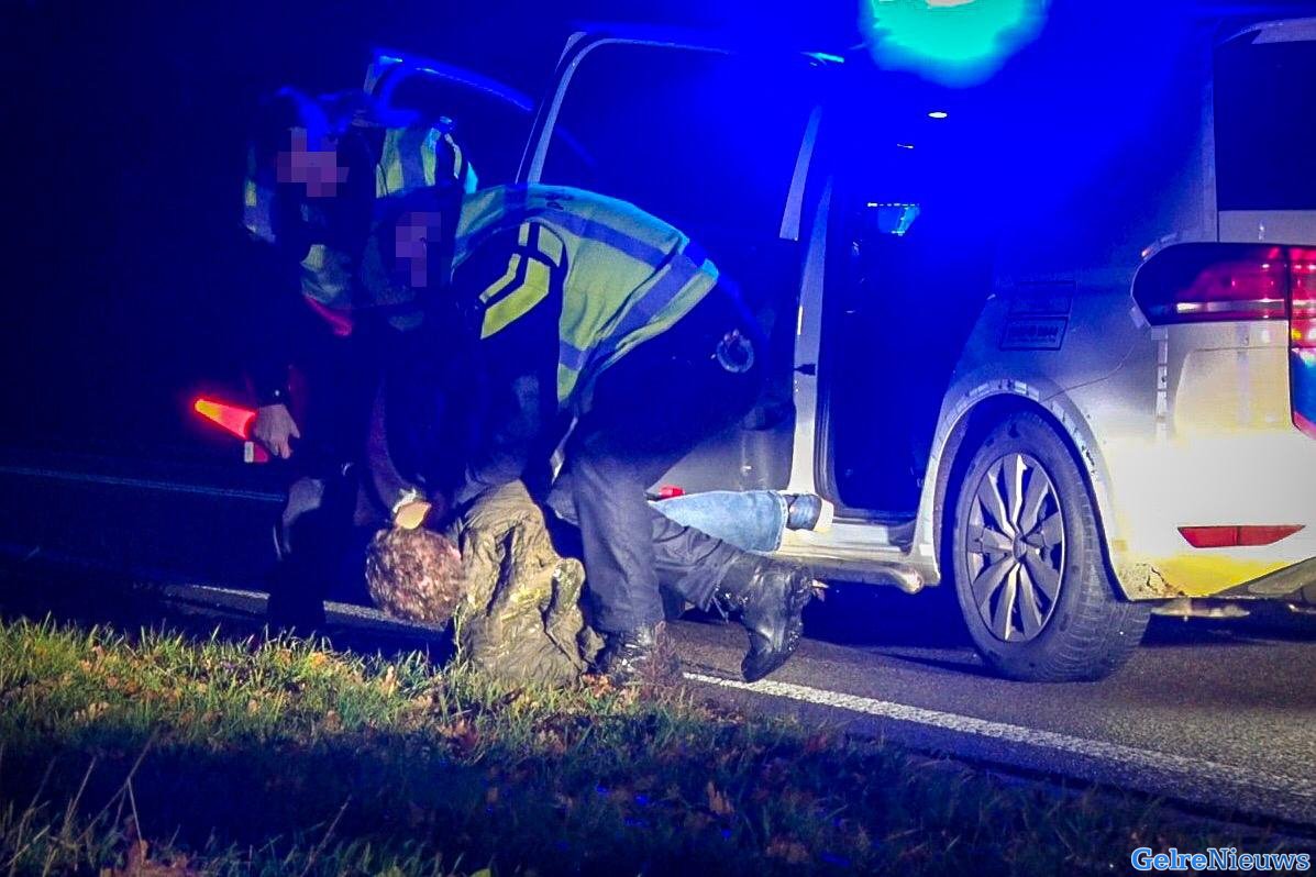 VIDEO: Bestuurder aangehouden na veroorzaken ongeval N845 in Wijchen