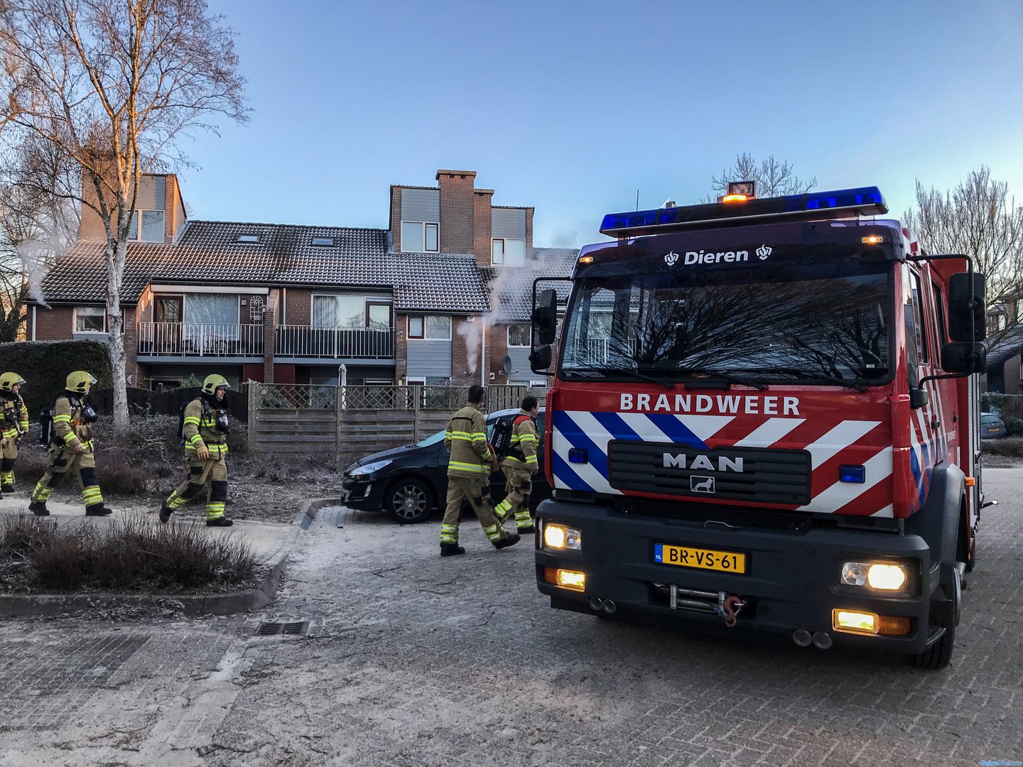 Brandweer rukt met spoed uit voor stomende CV ketel