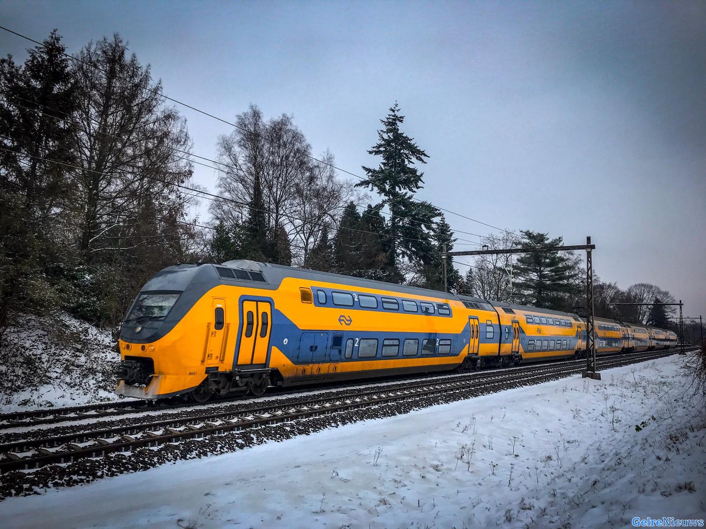 Morgen minder treinen vanwege sneeuw