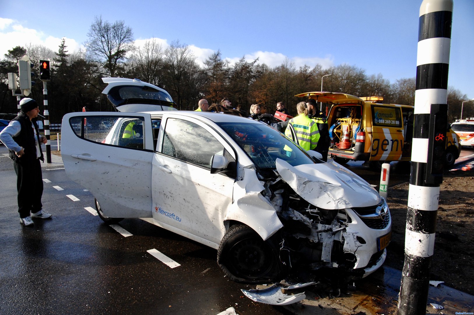 Gewonden bij ongeval Amsterdamseweg bij Wolfheze