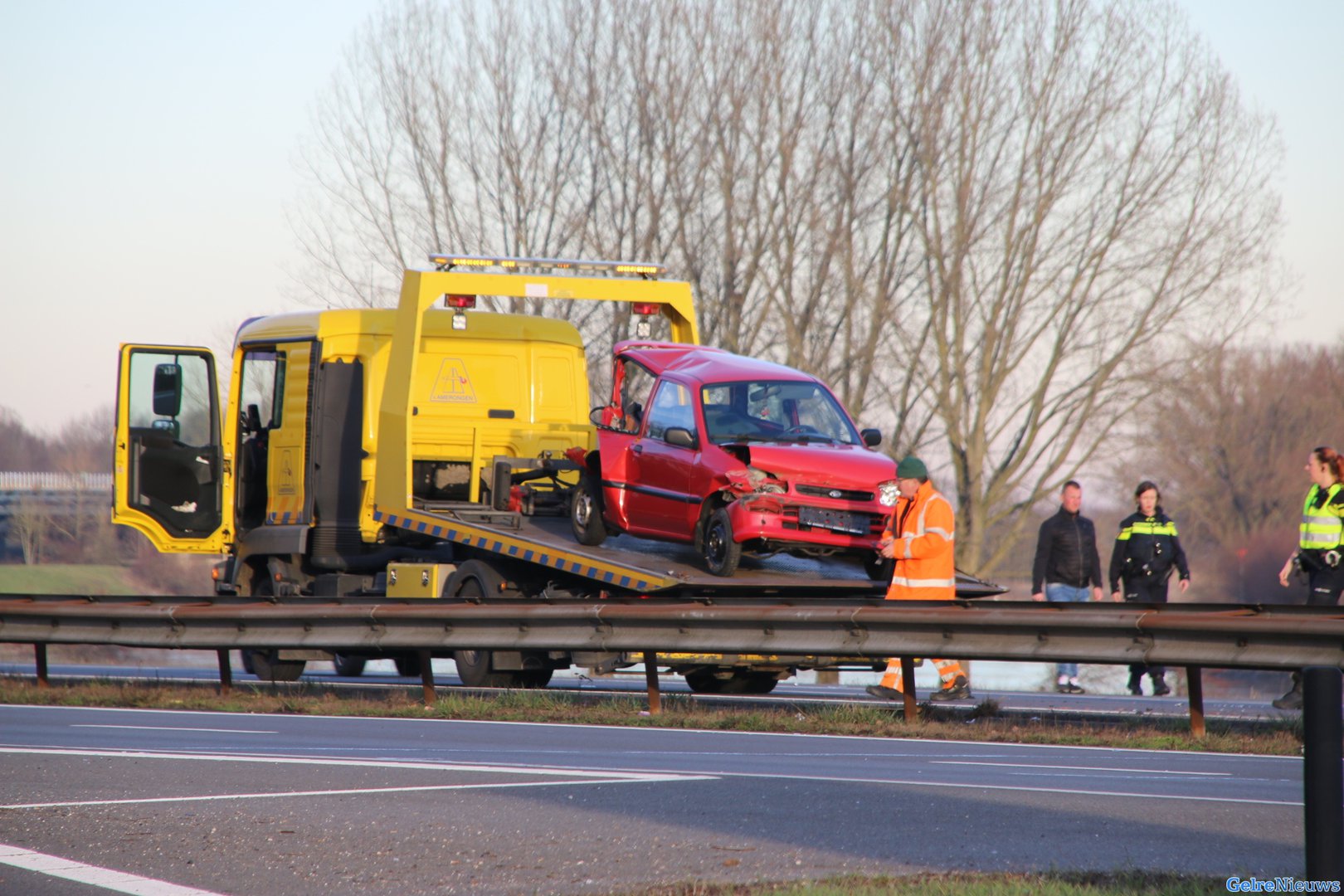 Ongeval met vijf auto’s op de A348 bij Rheden