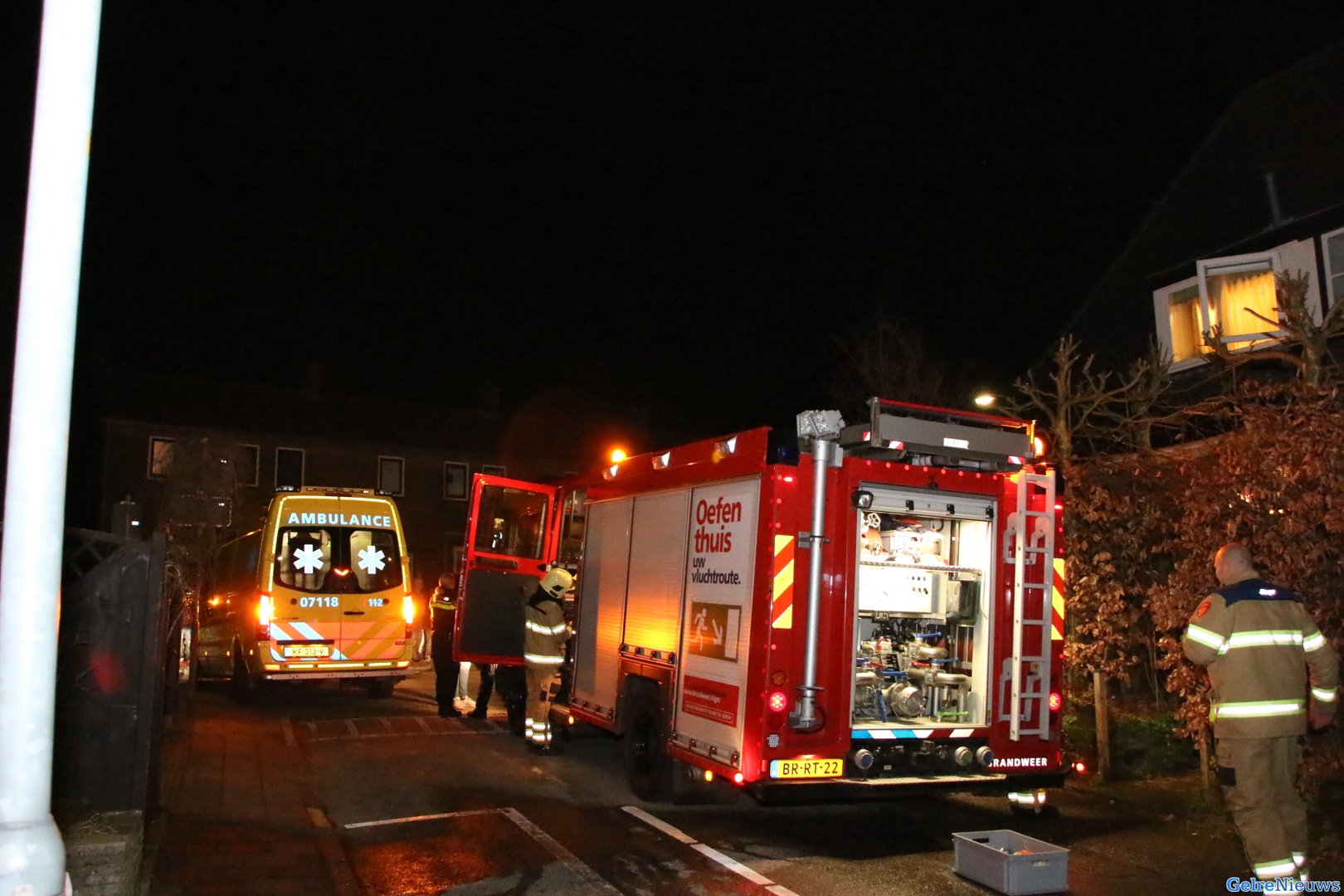Gewonde bij woningbrand in Oosterbeek