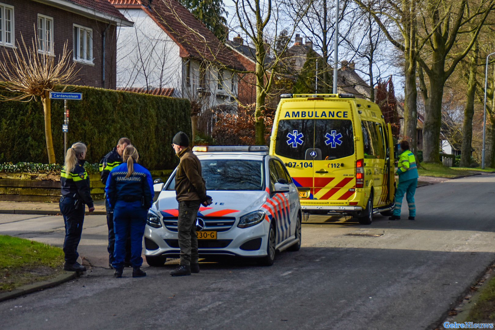 Kettingslot komt in voorwiel van fietser, man gewond
