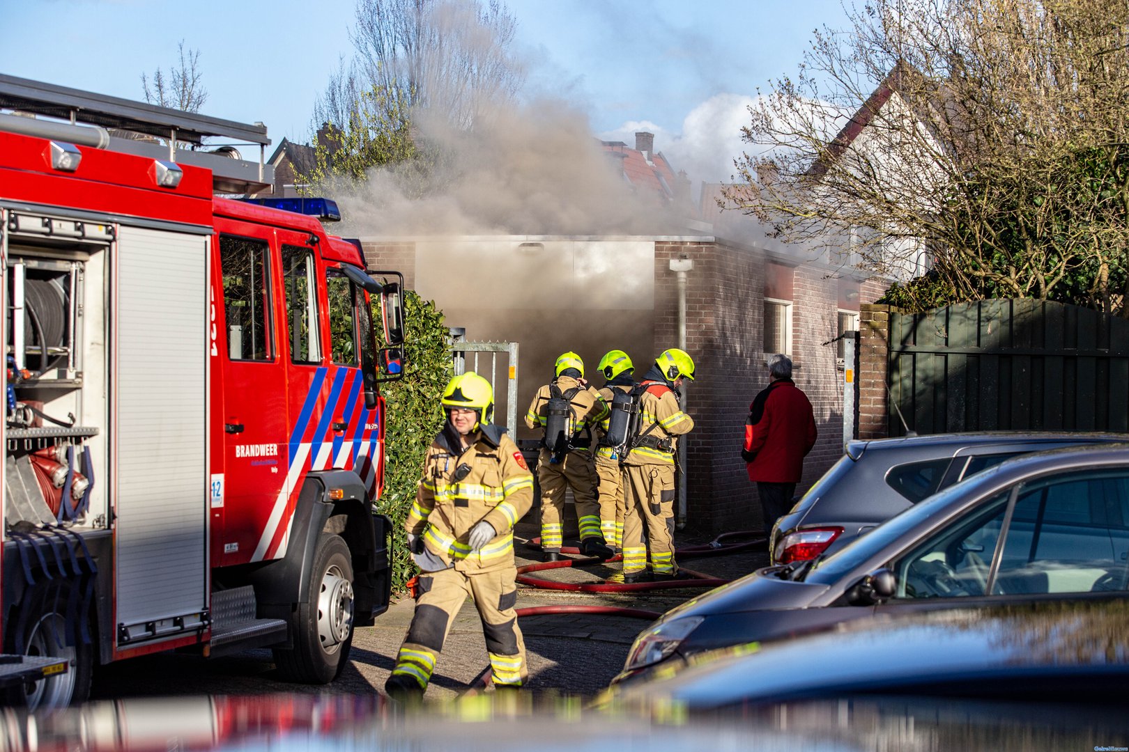 Veel rook bij brand in garagebox in Velp