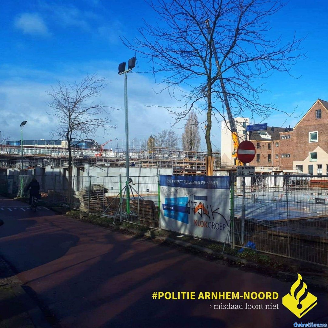 Twee dieven betrapt op bouwterrein Arnhem