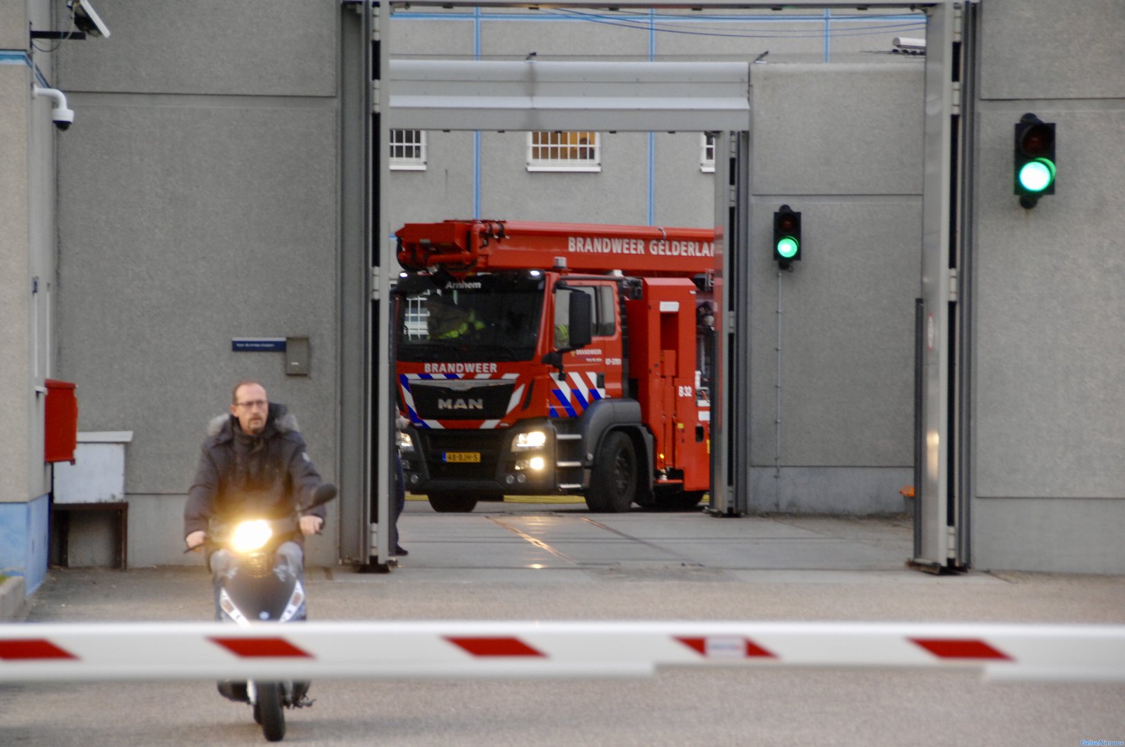 Groot alarm bij brandmelding in gevangenis Arnhem