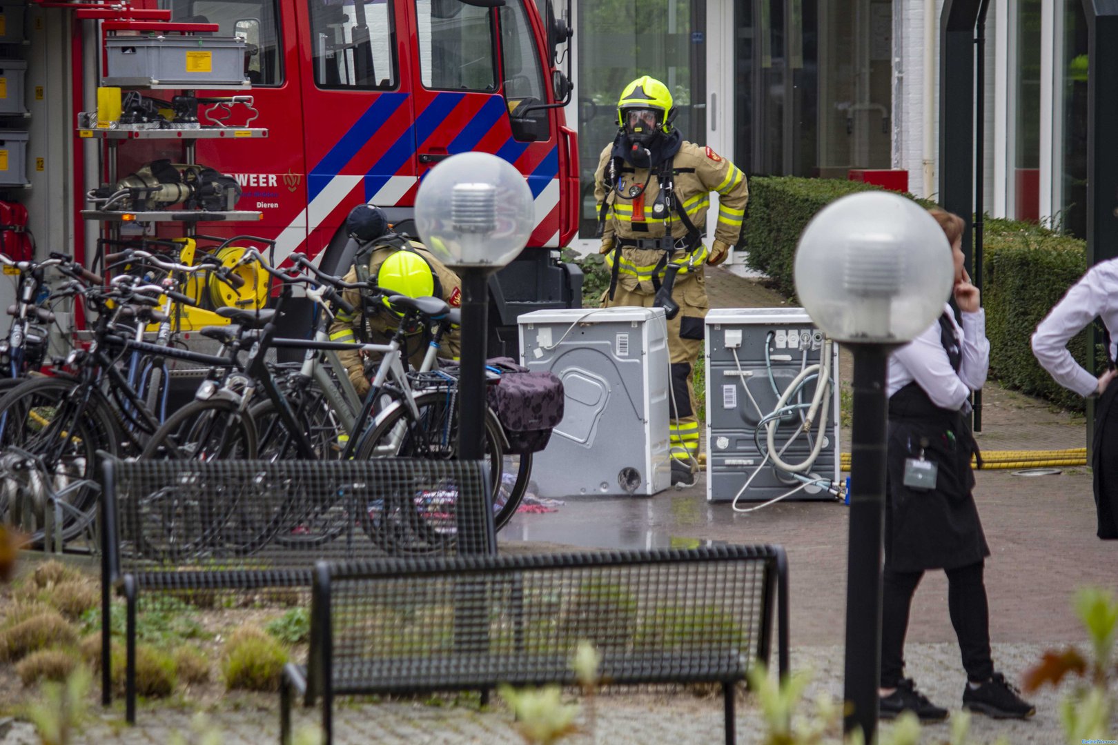 Hotel in Ellecom ontruimd na brand in wasdroger