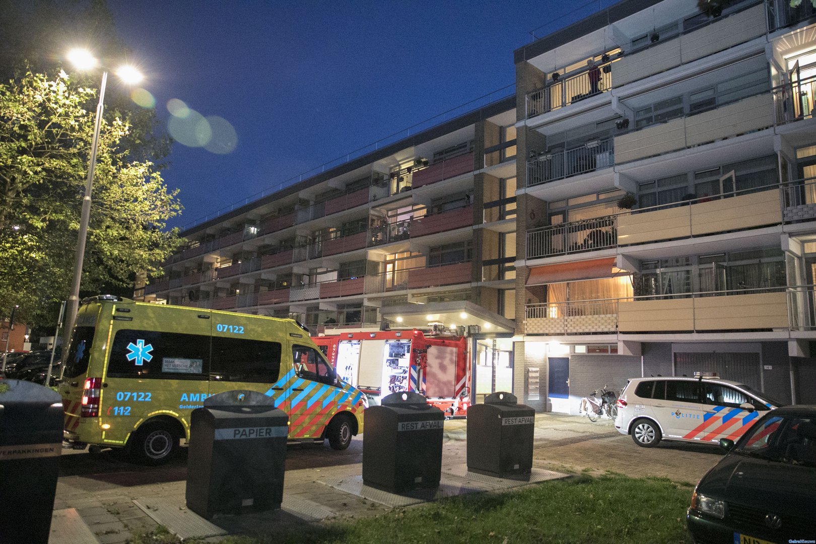 Keukenbrand in flatwoning in Arnhem-Zuid