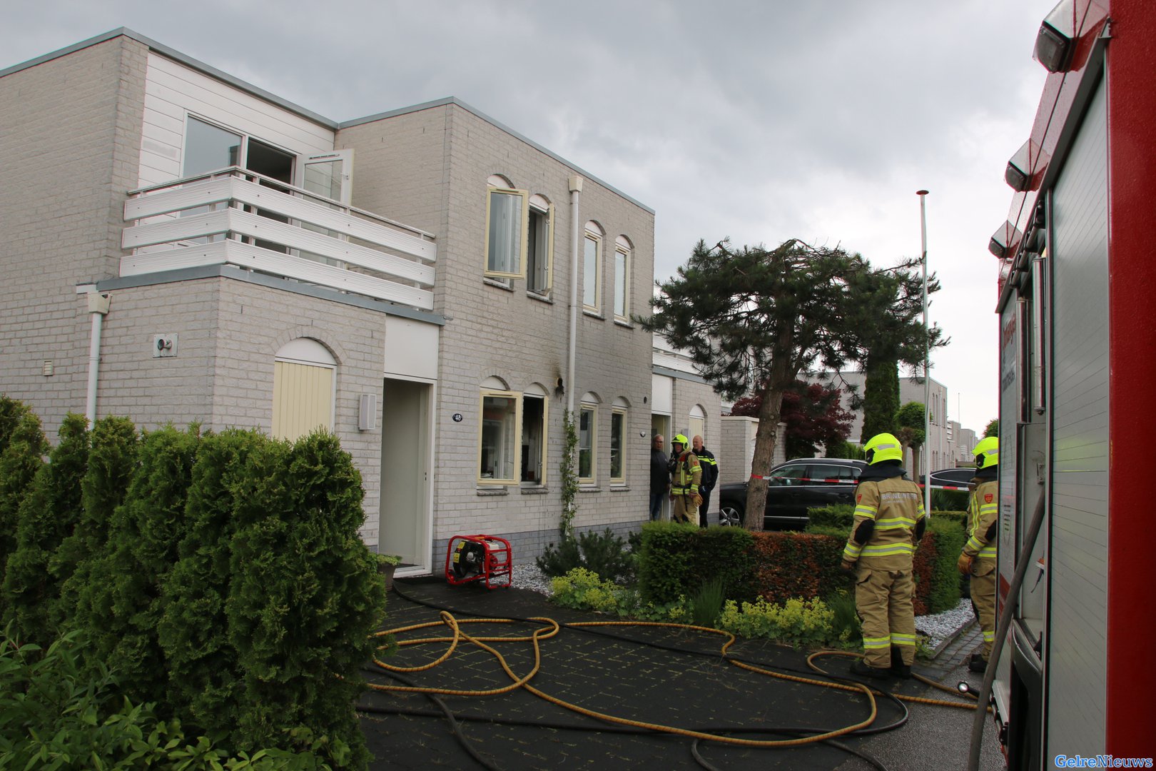 Keuken verwoest door brand in Lathum