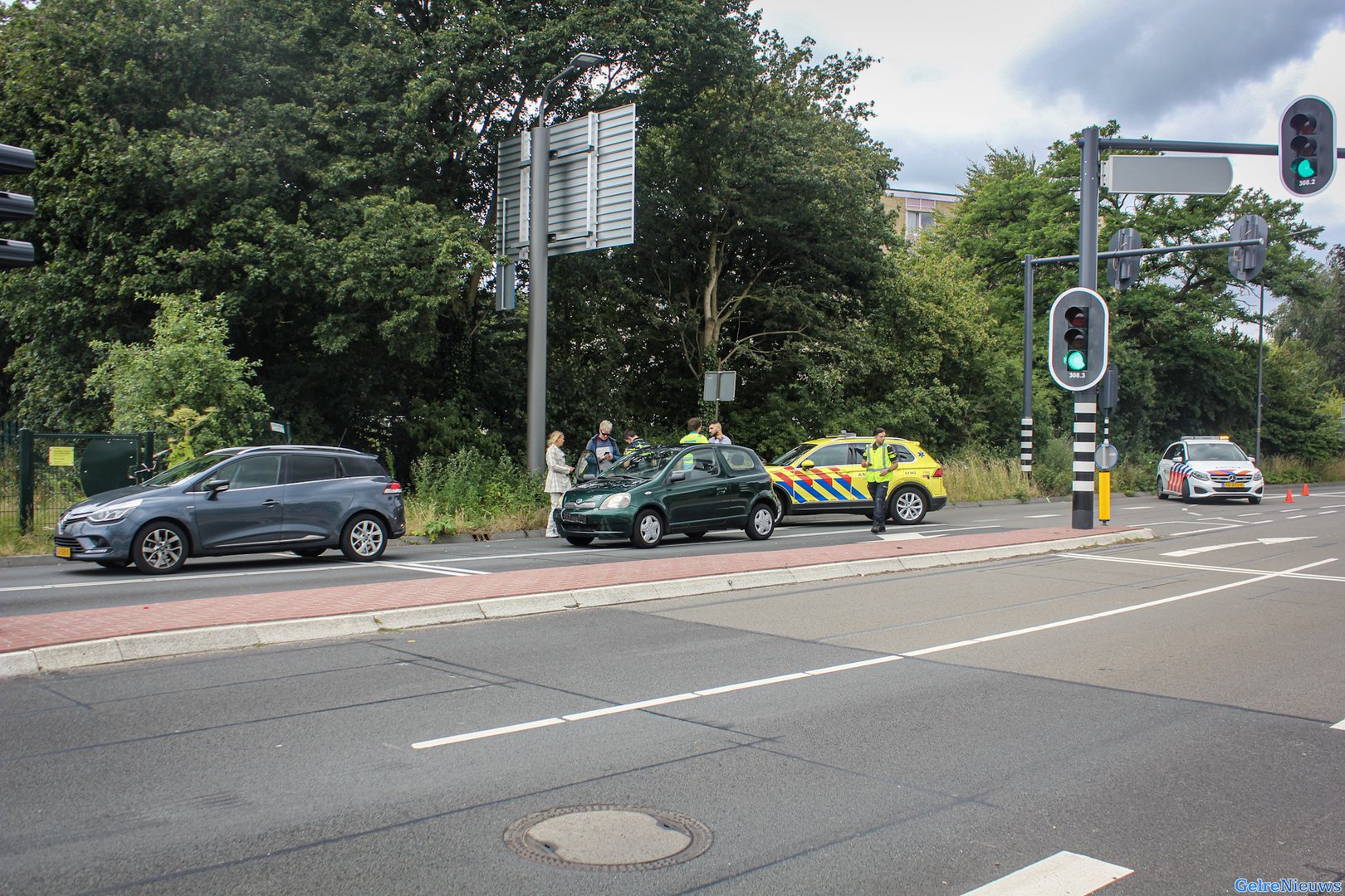 Schade na aanrijding in Dieren