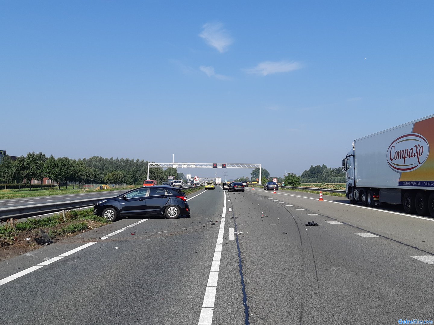 ‘Ernstige aanrijding op A12 bij Zevenaar’
