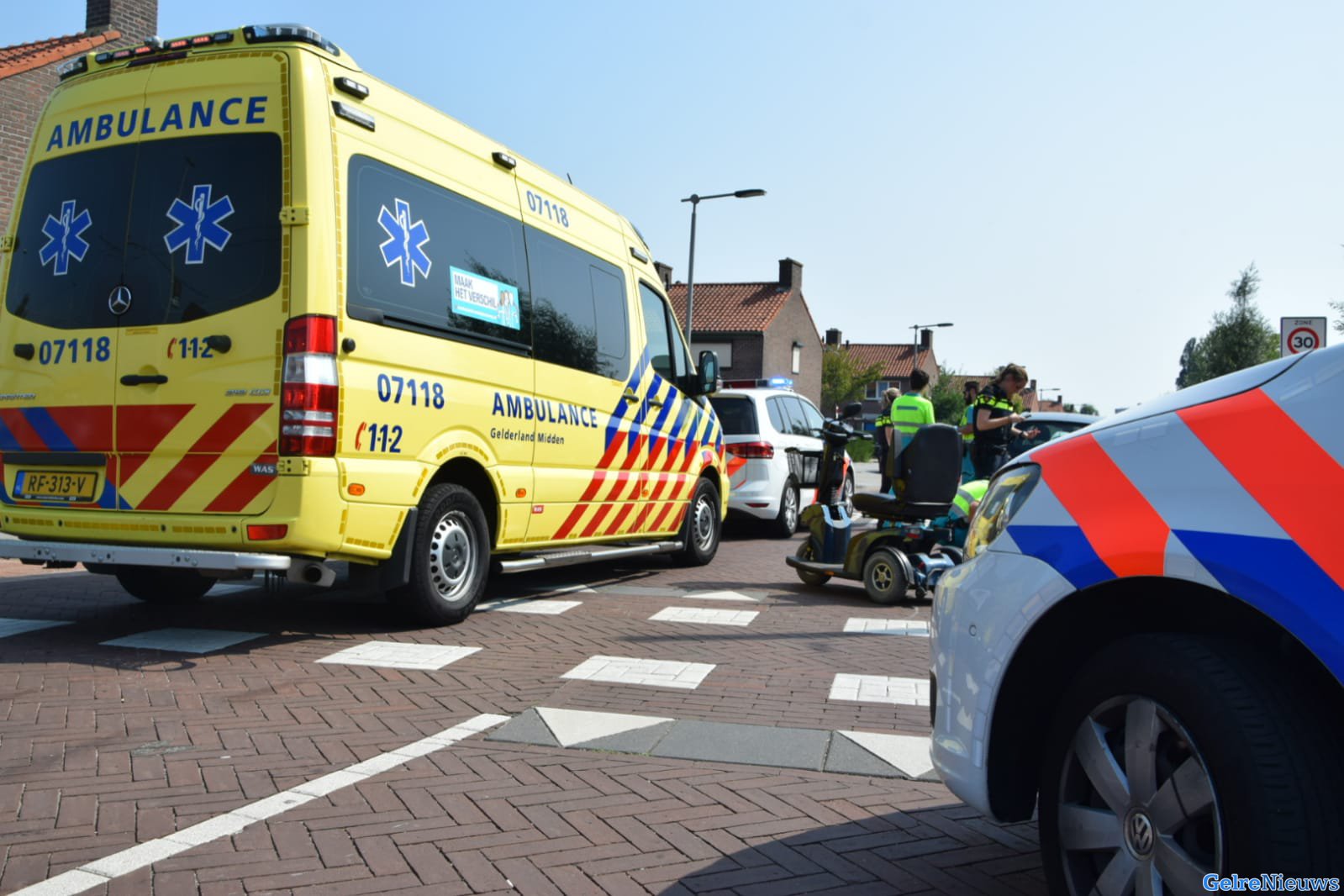Scootmobieler gewond door aanrijding in Arnhem-Zuid