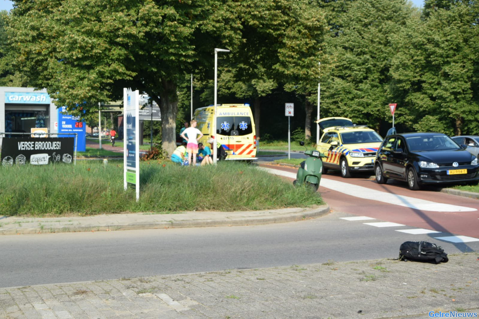 Opnieuw ongeval op rotonde Pieter Calandweg in Arnhem