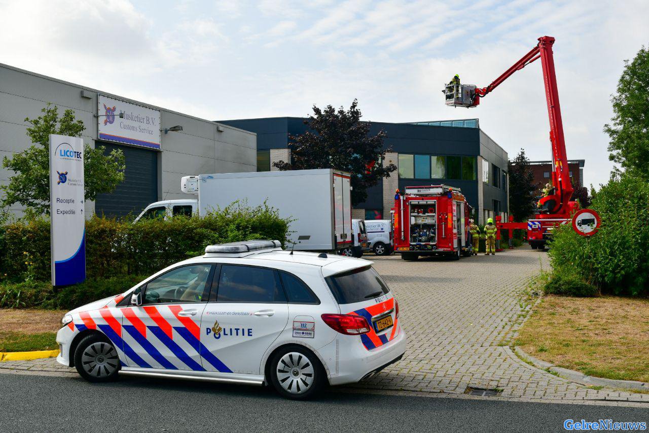 Brandlucht geroken bij bedrijf op industrieterrein in Duiven