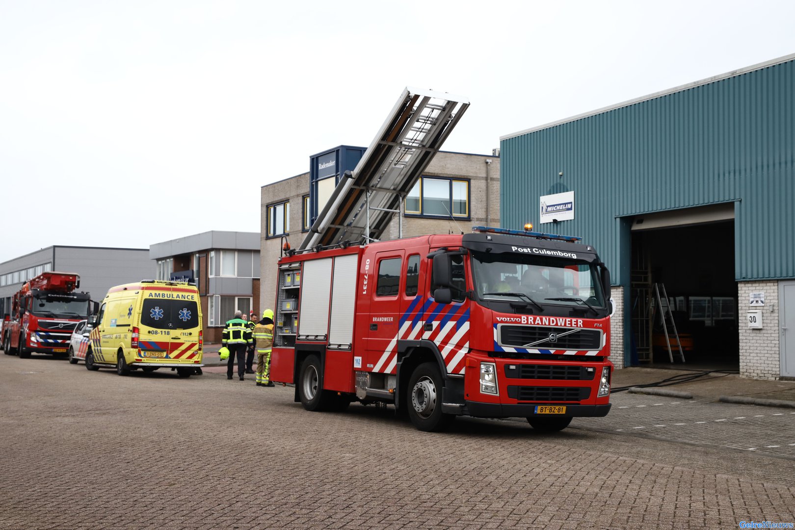 Vier slachtoffers bij brand in autobandenbedrijf in Culemborg