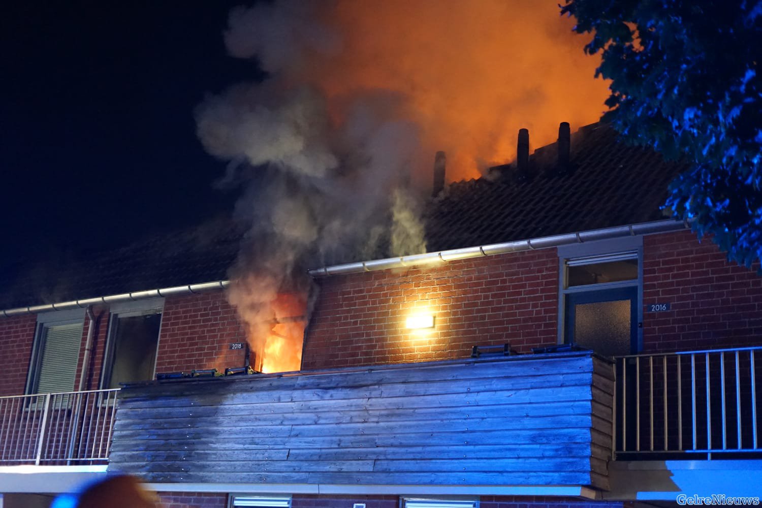 Uitslaande brand in woning in Wijchen