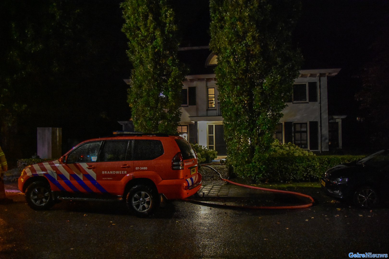 Flinke waterlekkage in kelder van woning in Doorwerth