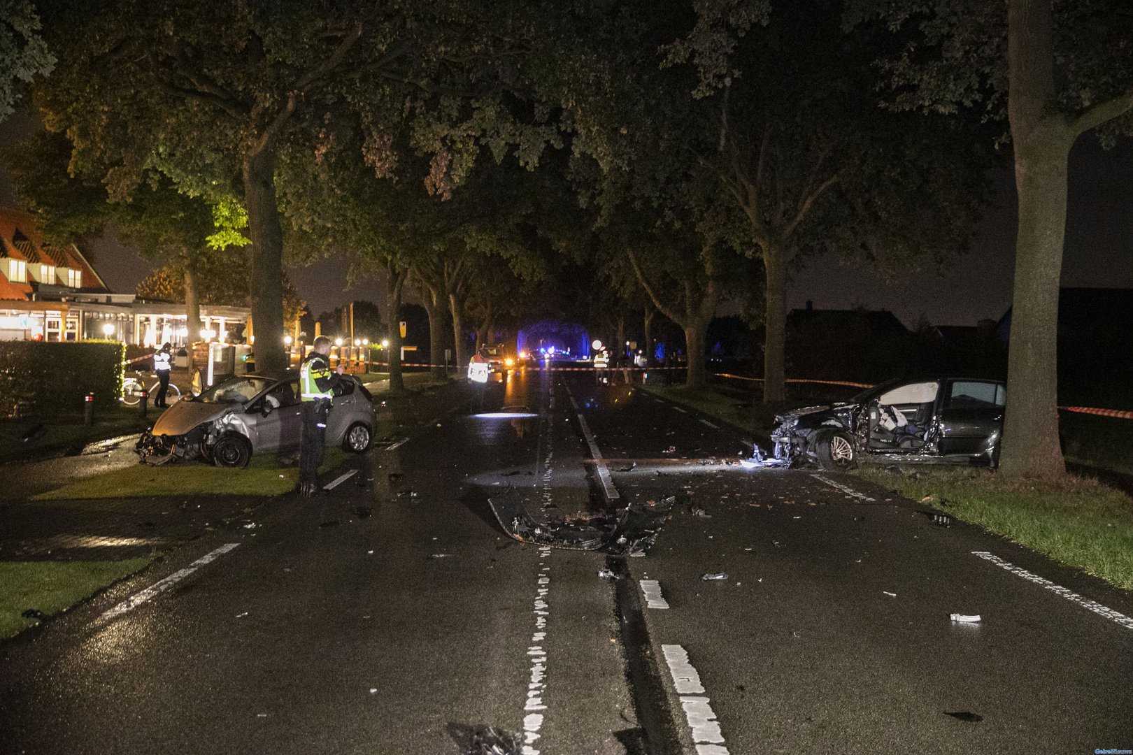 Frontale aanrijding Renswoude: 3 gewonden