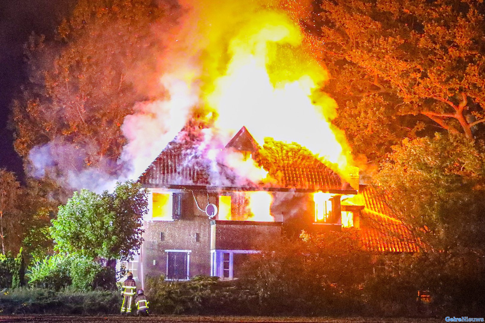 Villa verwoest door grote brand in Hummelo