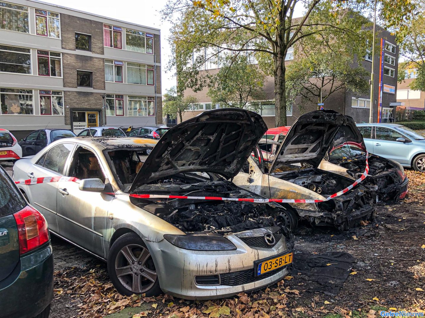 Drie auto’s uitgebrand in Arnhem