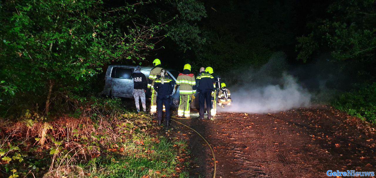 Bestelbus uitgebrand in Wijchen