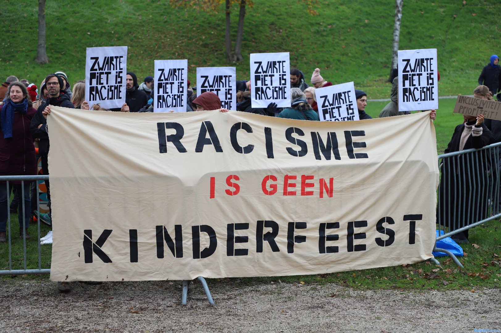Demonstratie van Kick Out Zwarte Piet in Nijmegen