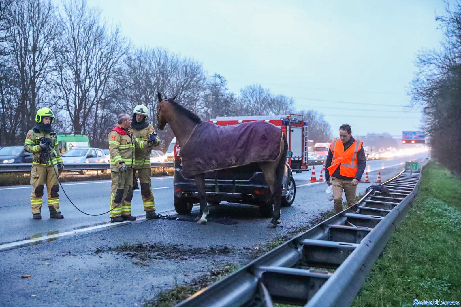 Snelweg A12 bij Zevenaar weer open na incident met paardentrailer