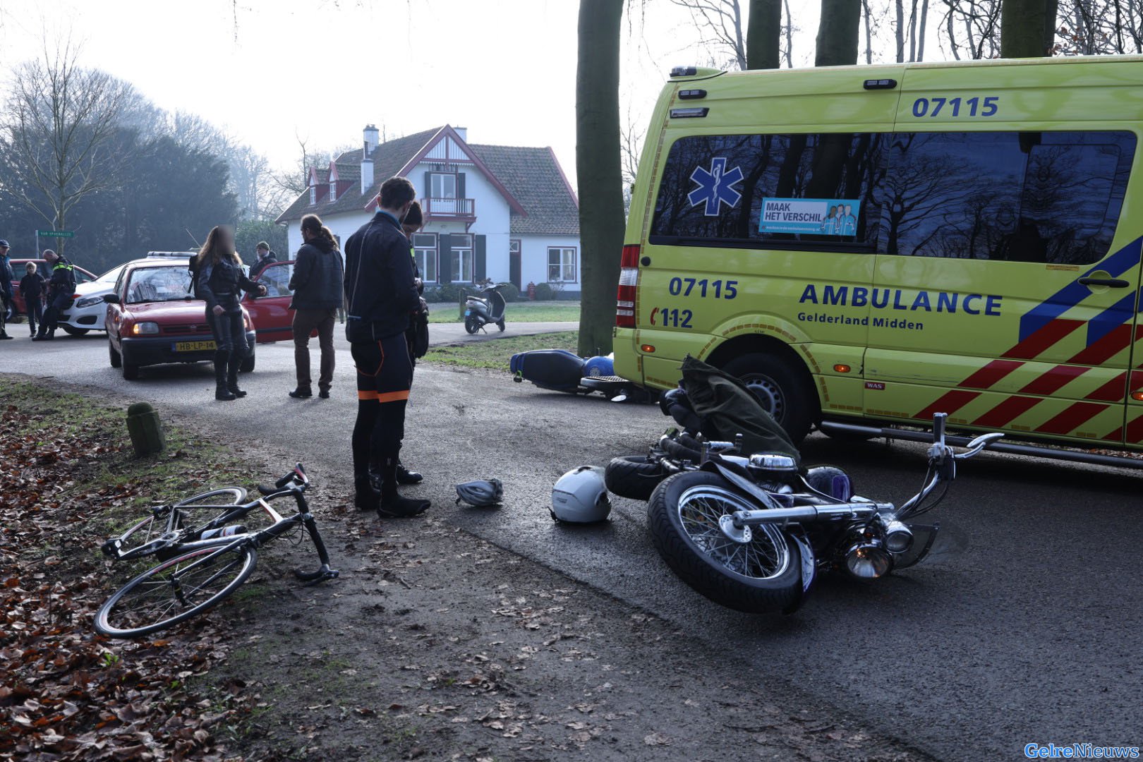Motorrijder gewond na val bij Biljoen Velp