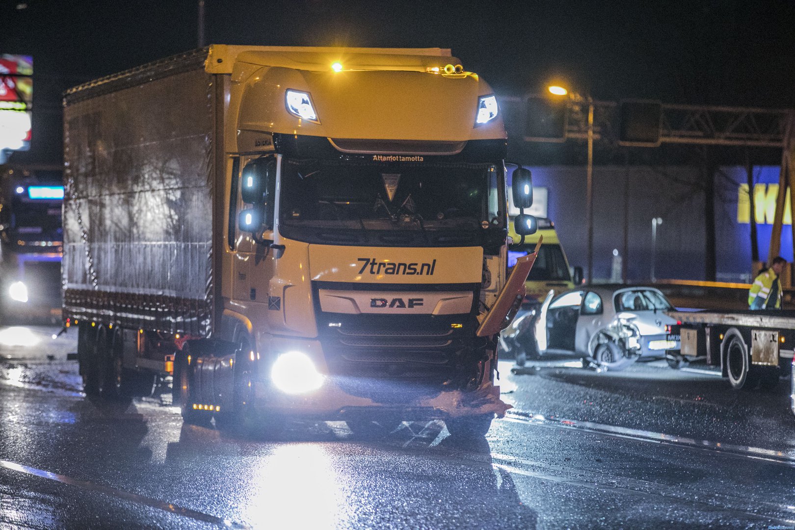 Ongeval IJsselbrug A12 Duiven: meer dan een uur file