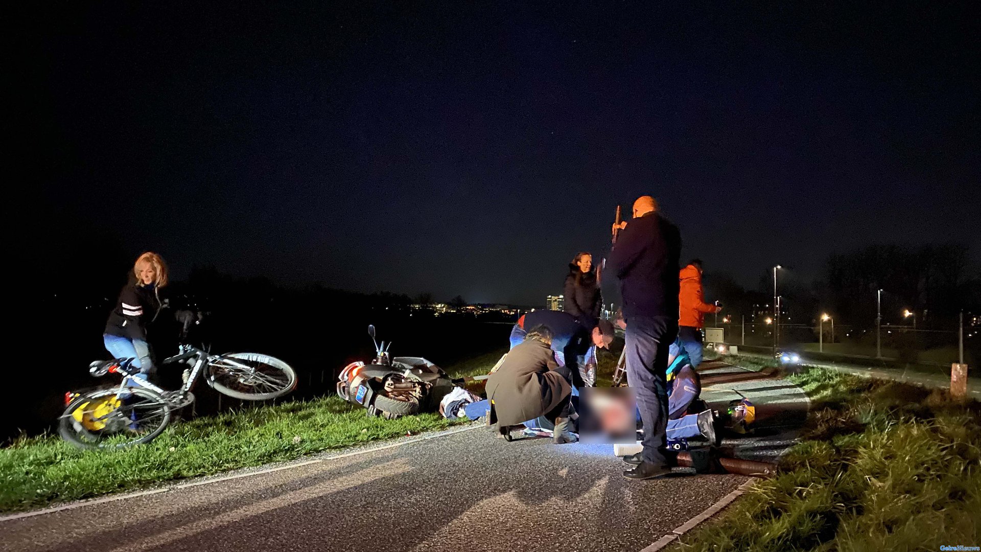 Scooterrijder in kritieke toestand na ongeval
