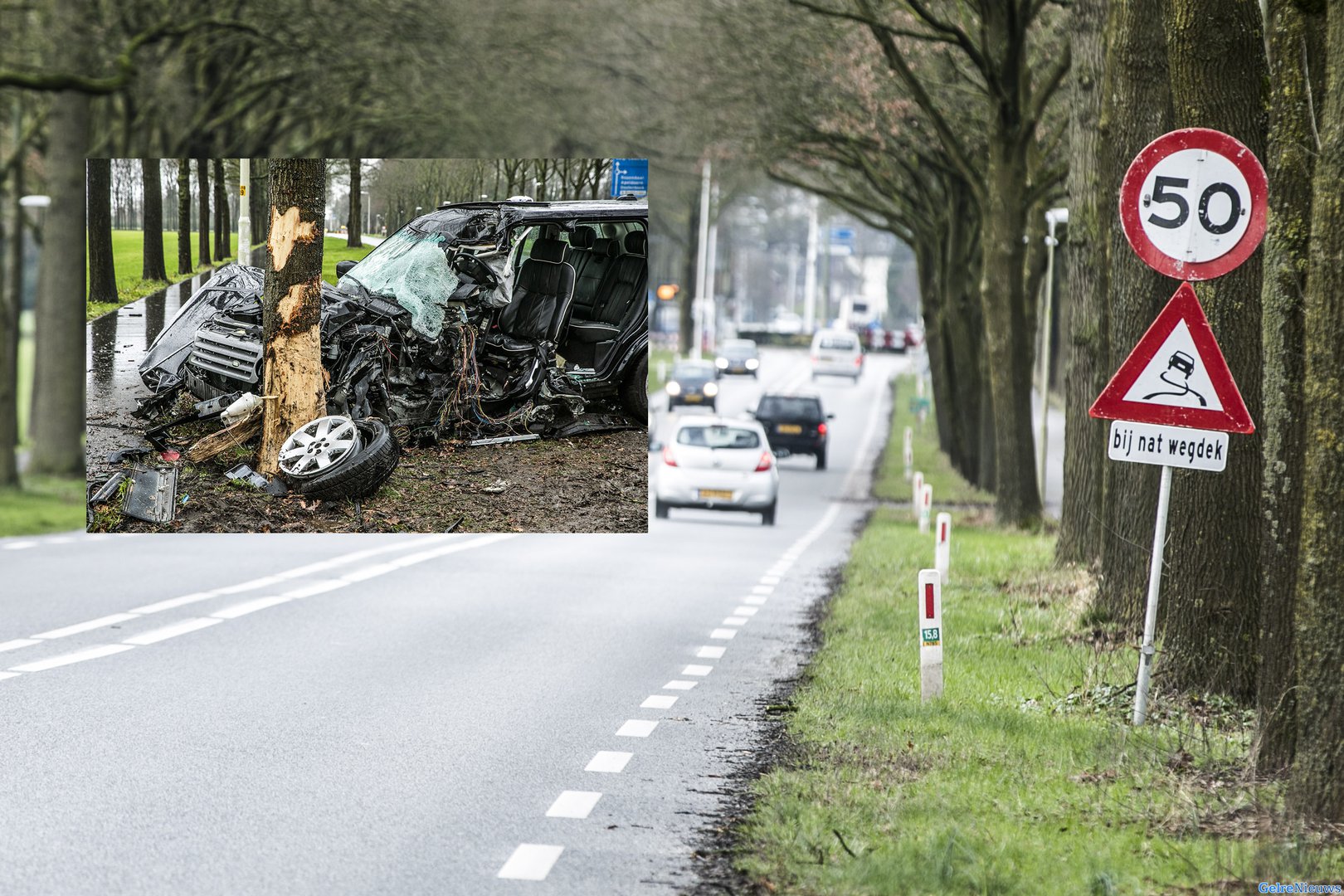 Waarschuwingsborden geplaatst na ernstig ongeval in Velp
