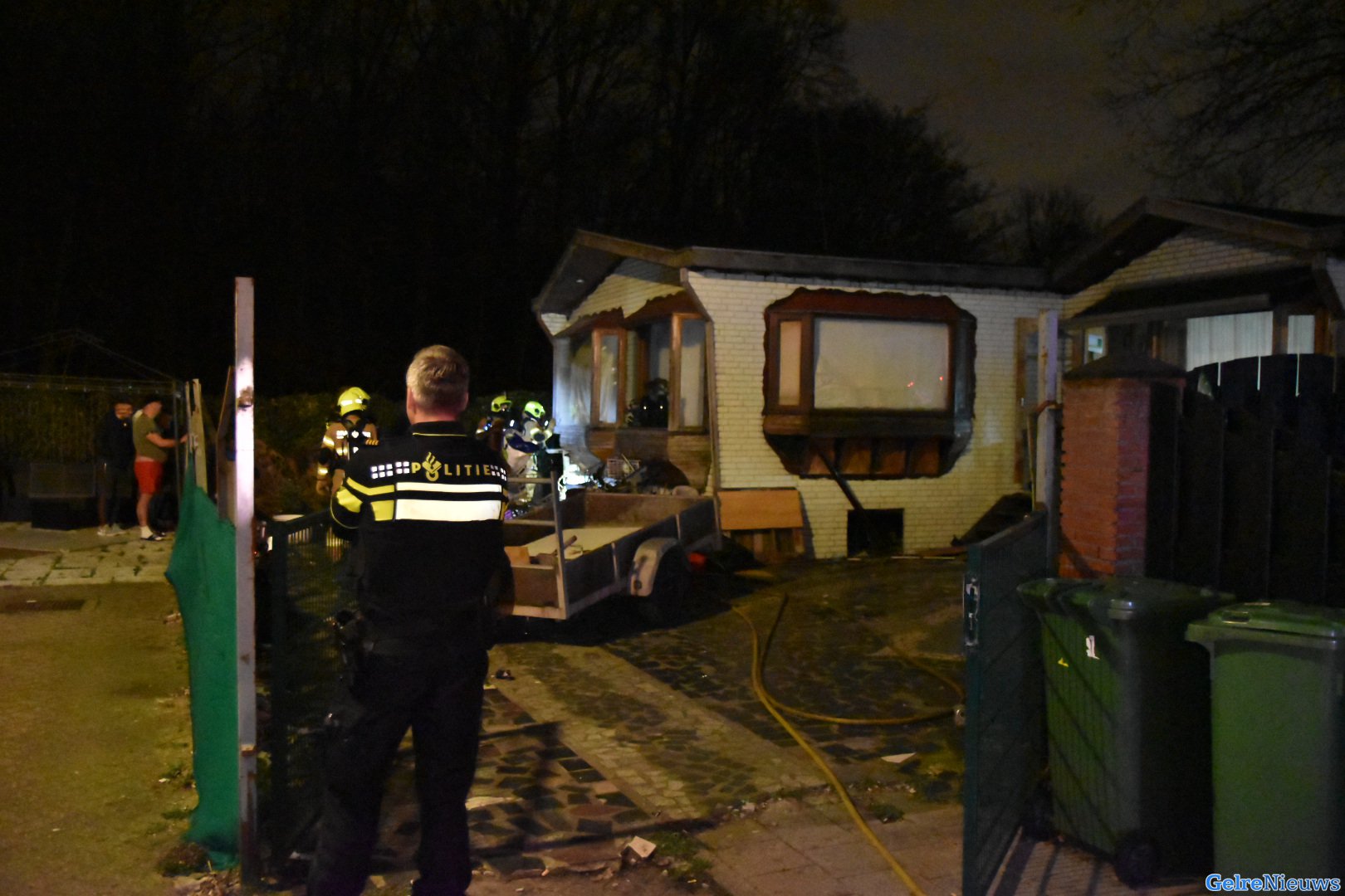 Brand in woonwagen in Arnhem-Zuid