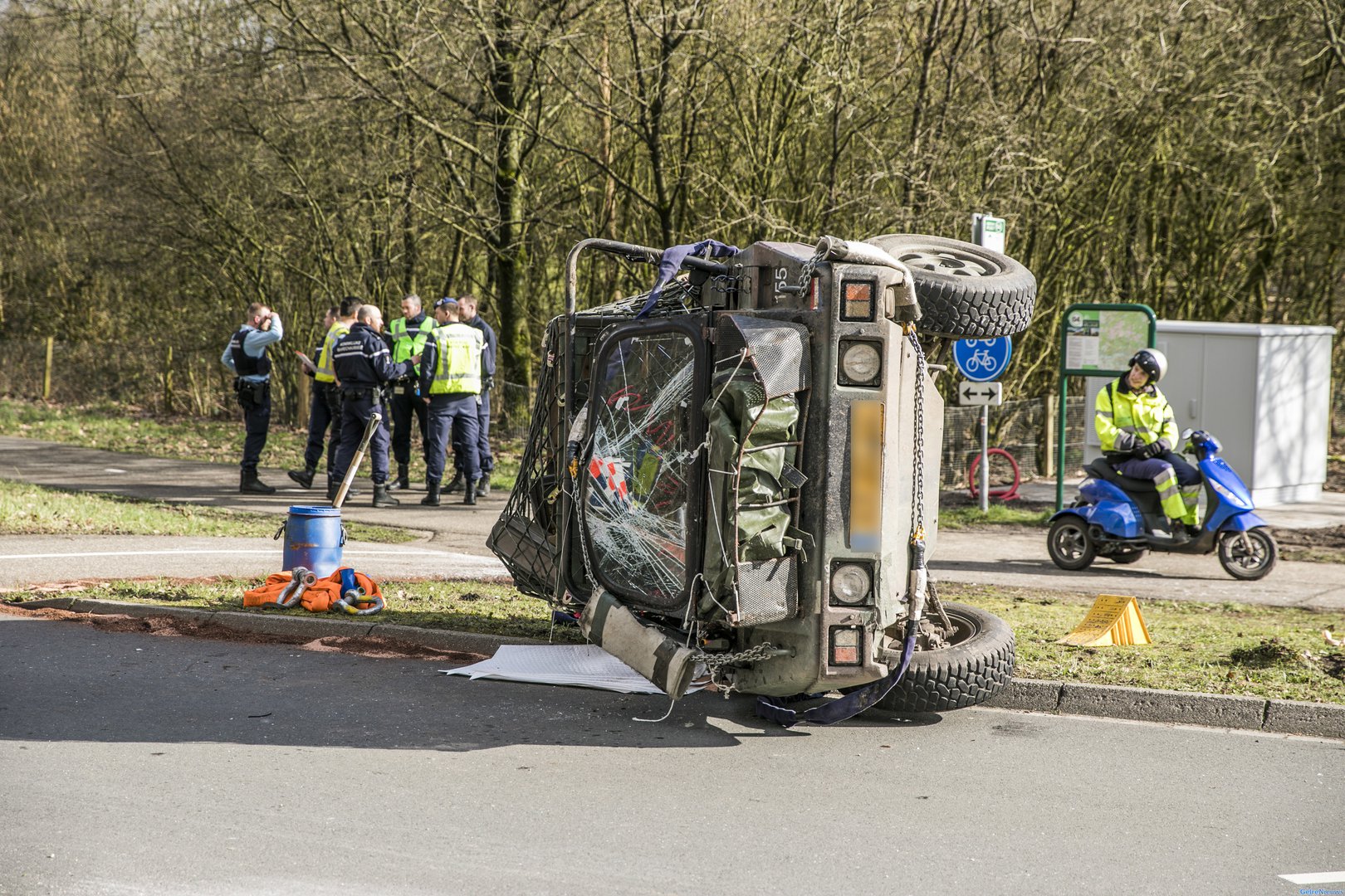 Militairen gewond bij ongeval in Arnhem