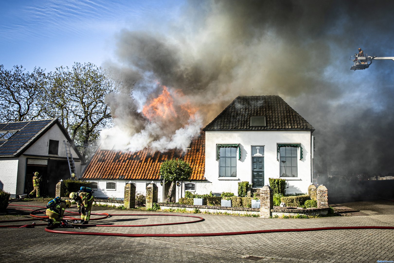 Grote brand verwoest restaurant in Zutphen