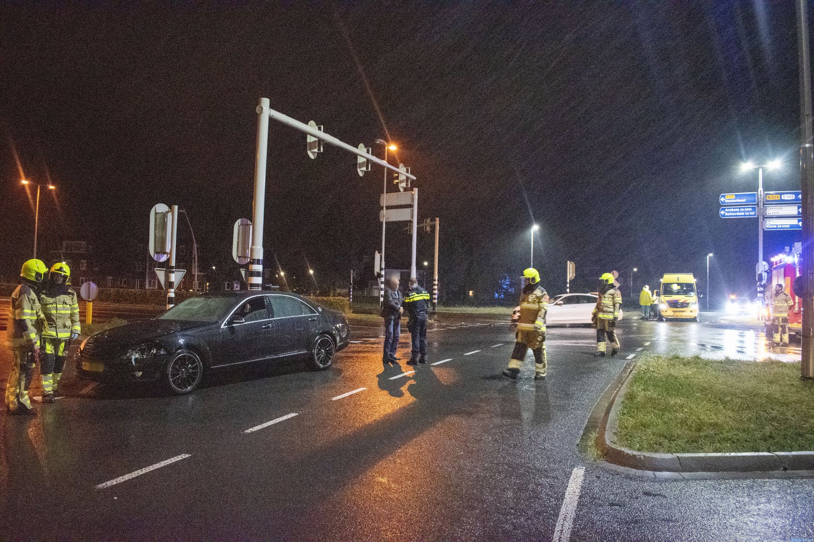 Ongeval op kruising Prins Mauritssingel in Lent