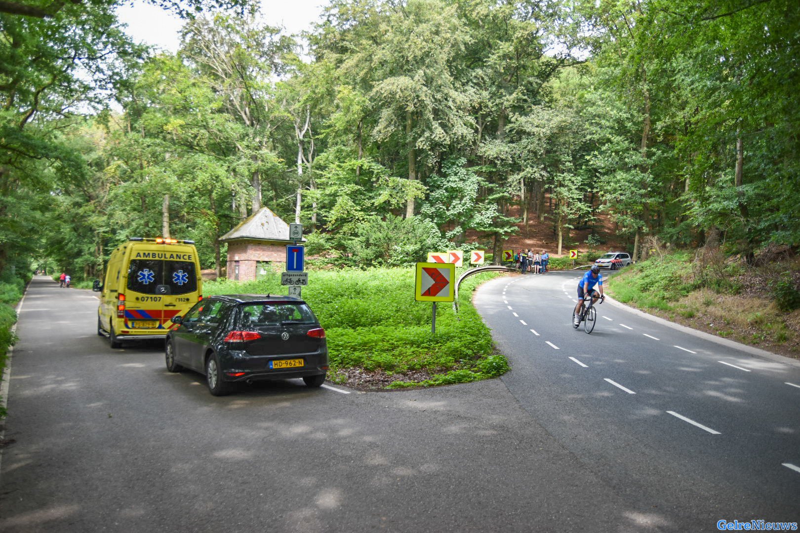 Fietser gewond na val bij afdaling in Doorwerth