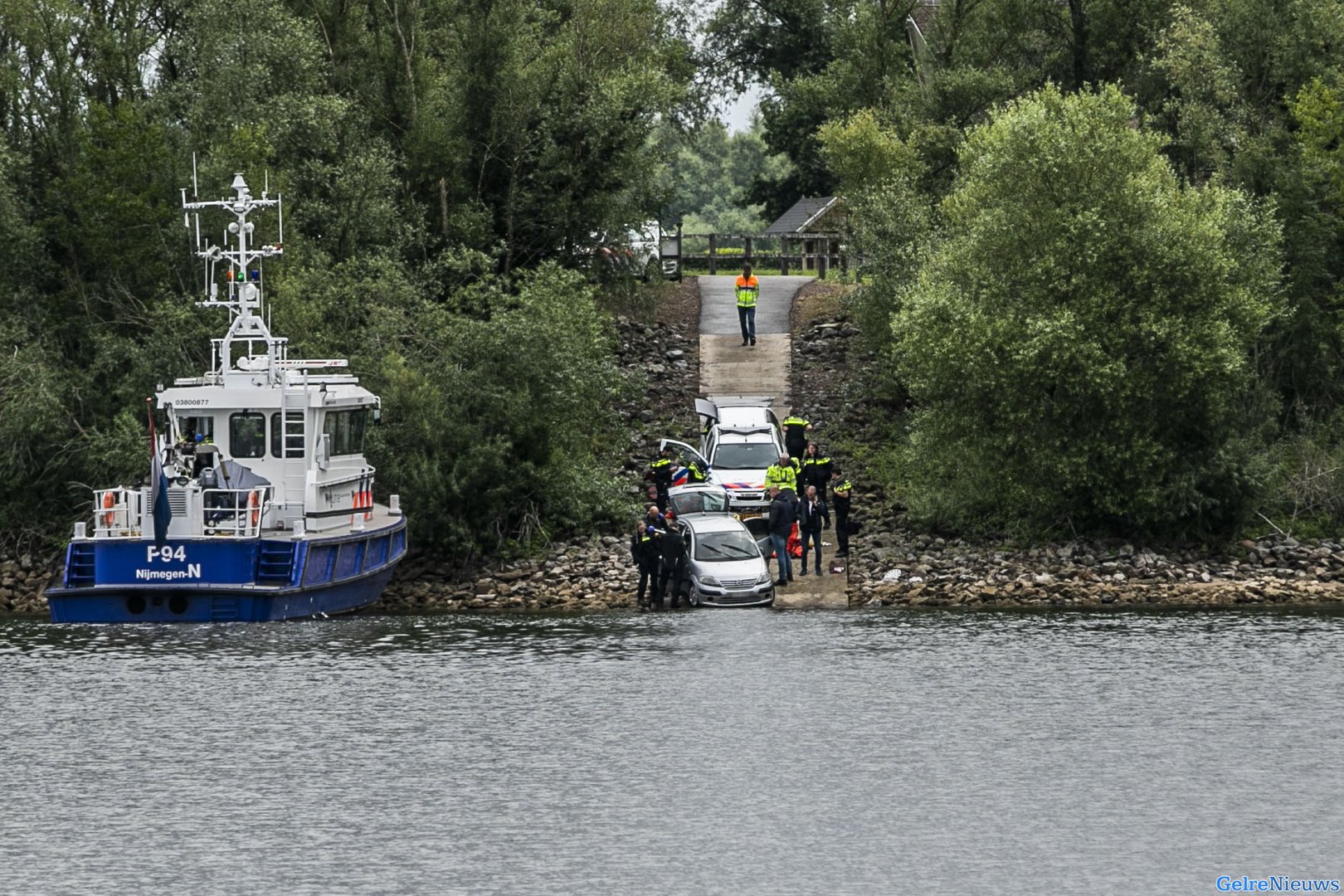 Lichaam dat in auto uit water bij Giesbeek is gehaald blijkt van 78-jarige