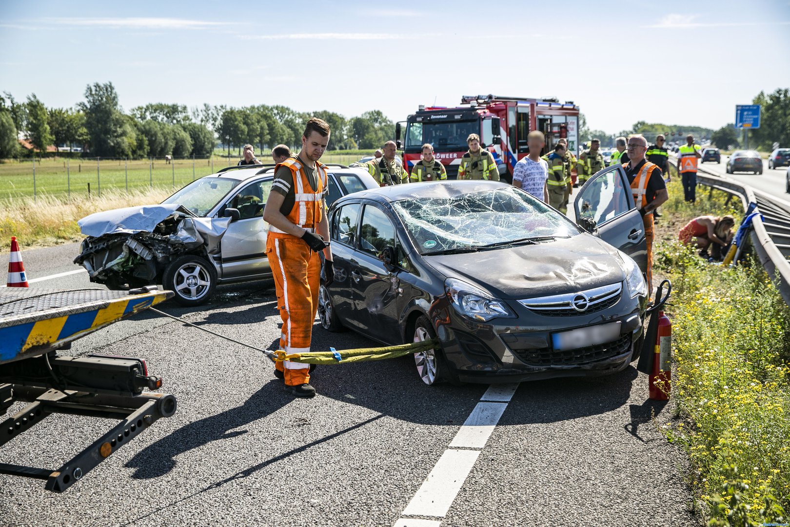 Vier auto´s betrokken bij ongeval A12 Zevenaar